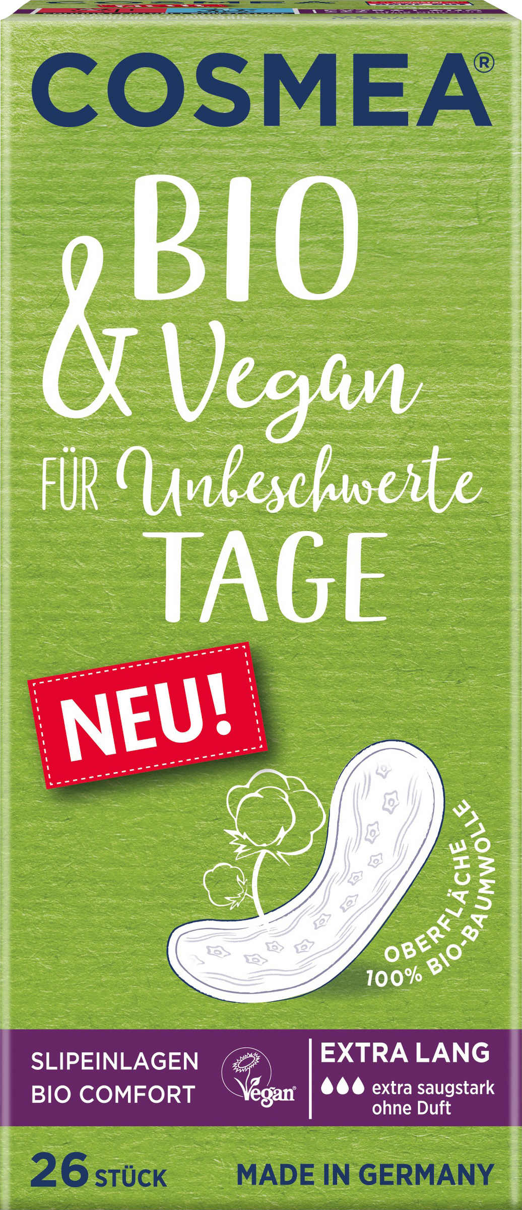 Bio Slipeinlagen Extra Lang