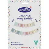 alouette Happy Birthday Girlande sortiert