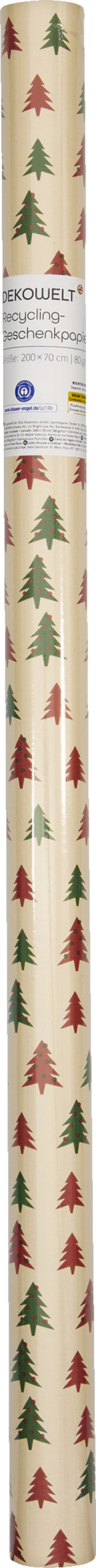 DEKOWELT HBPKT Geschenkpapier Traditionell HW 25