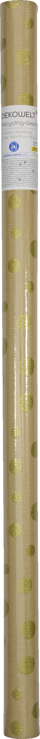 DEKOWELT Geschenkpapier mit Glitter