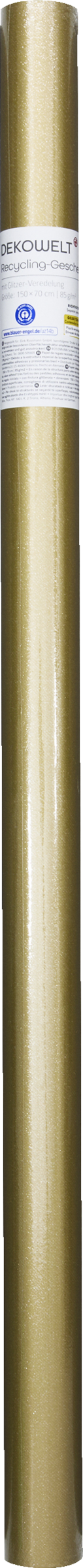 DEKOWELT Geschenkpapier Uni-Glitter