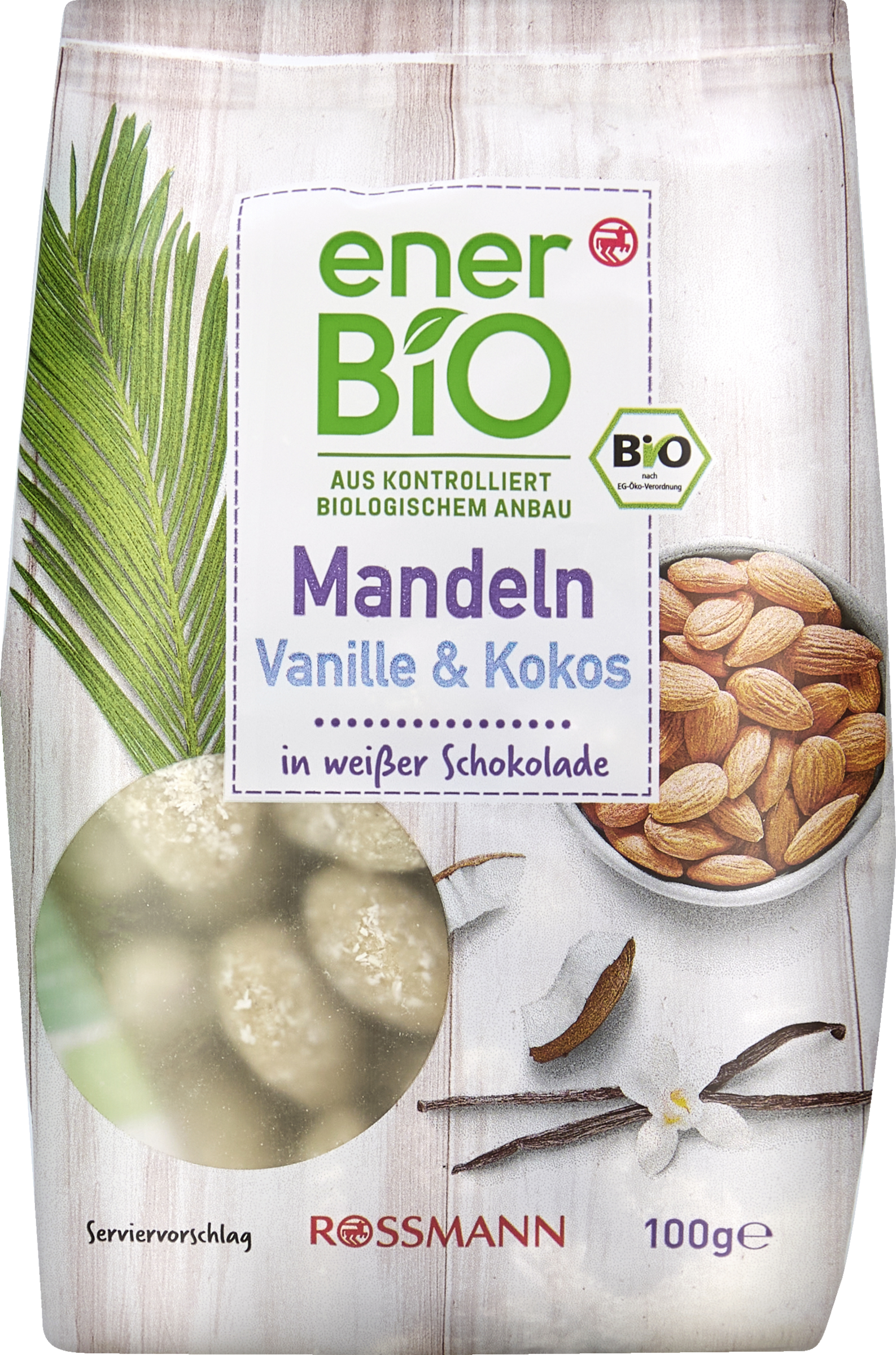 Mandeln Vanille & Kokos in weißer Schokolade