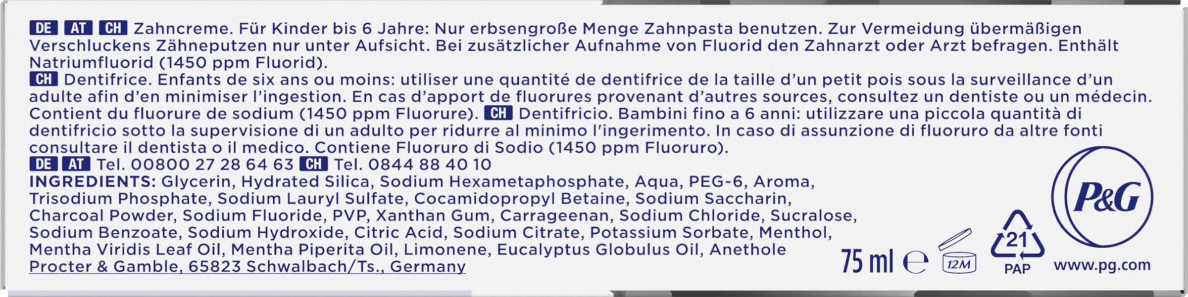 معجون أسنان 3D White Luxe Charcoal 6