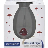 Glas mit Figur Fliegenpilz