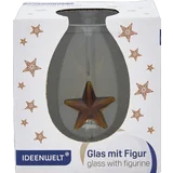 Glas mit Figur Stern