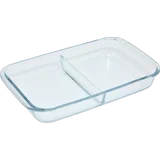 Glasauflaufform mit Trennung
