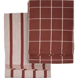 Geschirrtücher 2er-Set rostrot