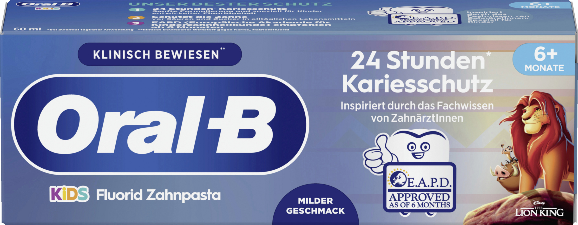 معجون أسنان كينج ليون للأطفال من عمر 6 أشهر