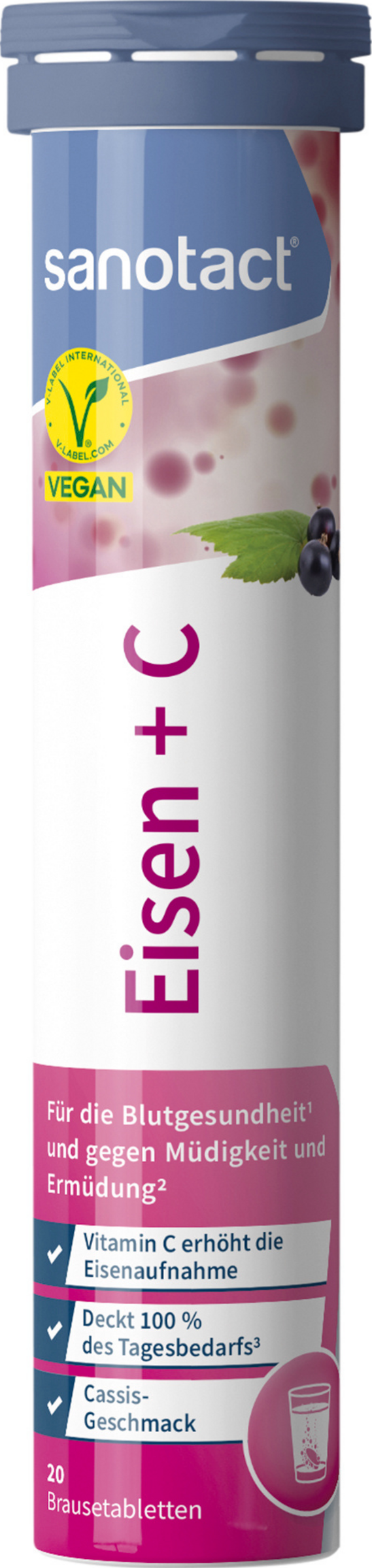 sanotact® Eisen + C Brausetablette