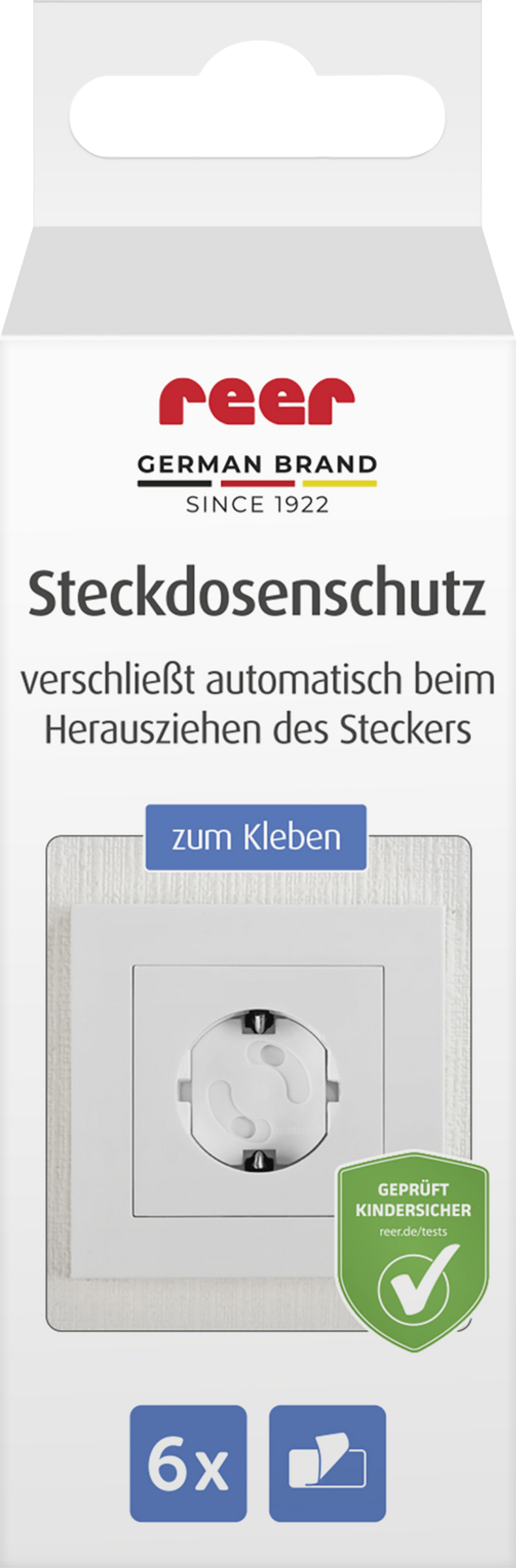 reer Steckdosenschutz klebbar, weiß