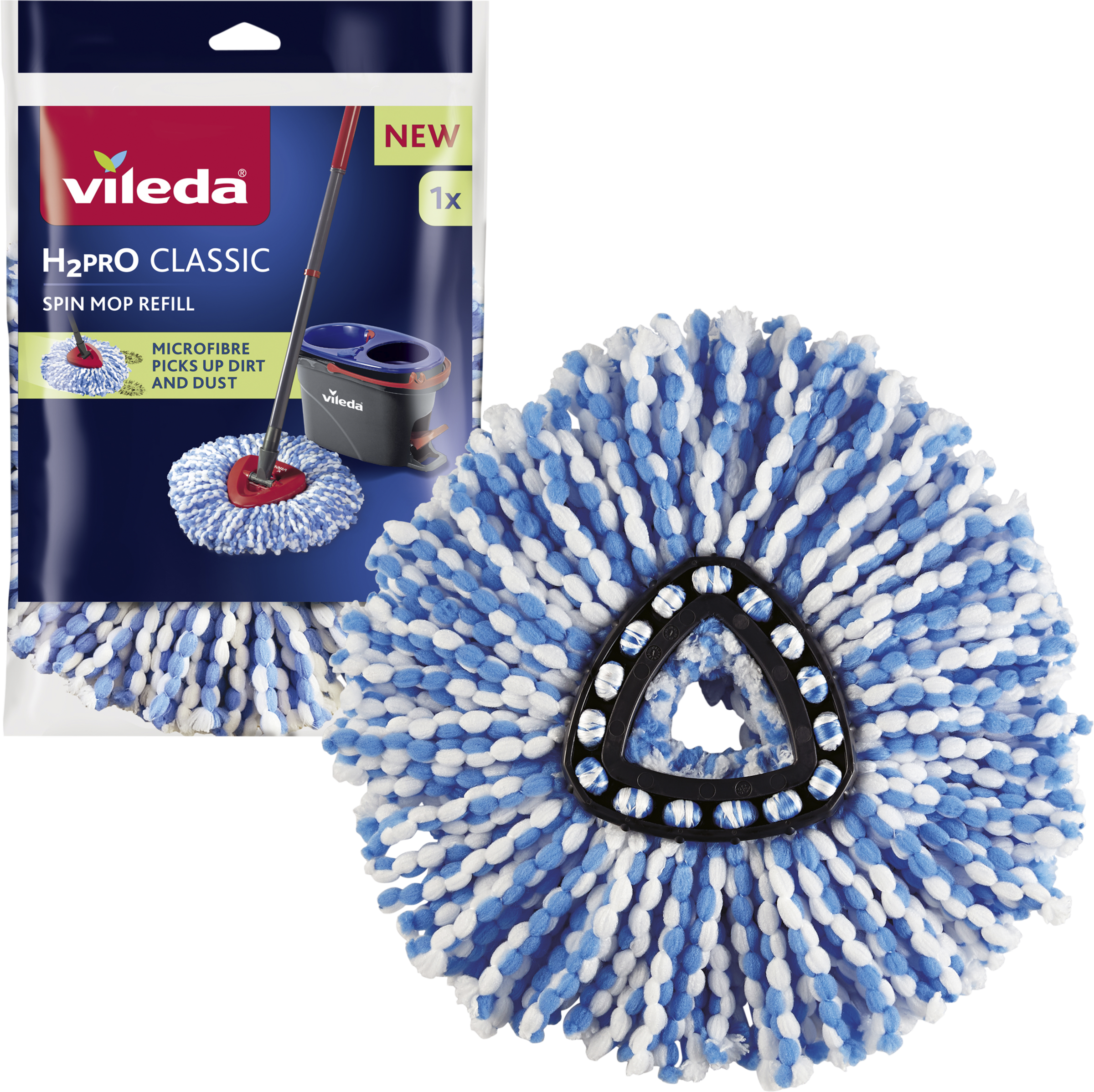 Vileda H2Pro Spin Mop Ersatzkopf
