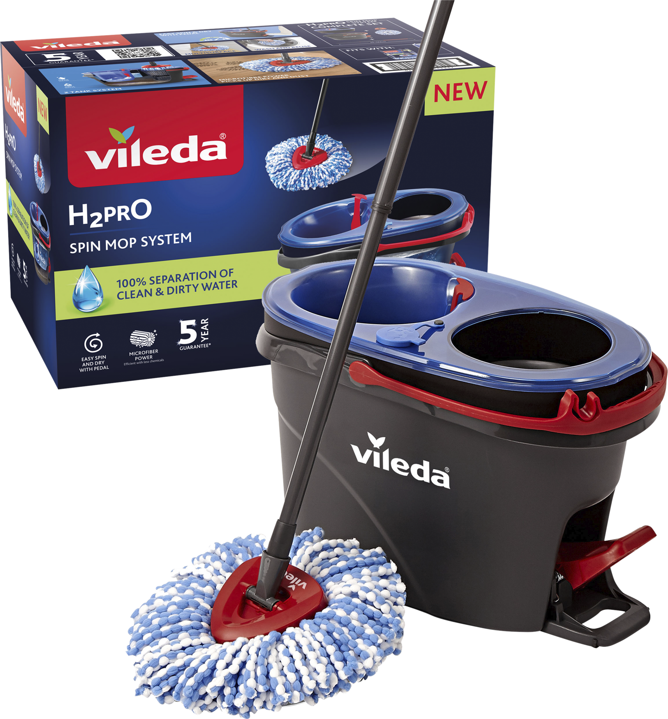 Vileda H2Pro Spin Mop System