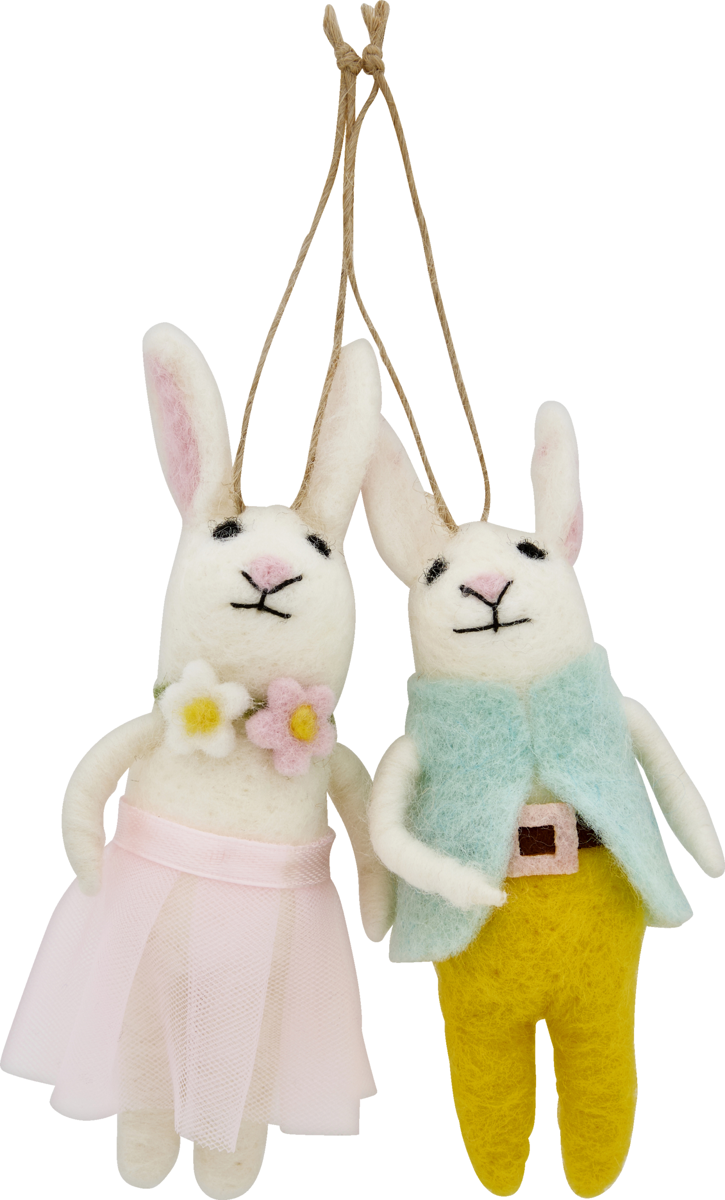 2er Set Filzhänger Hasen