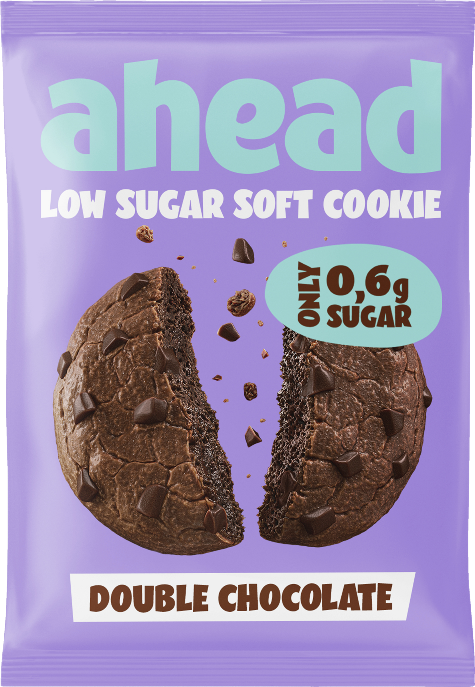 ahead Low Sugar Soft Cookie Double Chocolate