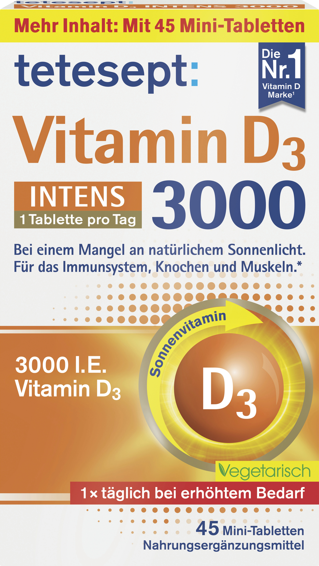 tetesept Vitamin D3 3000 Intens