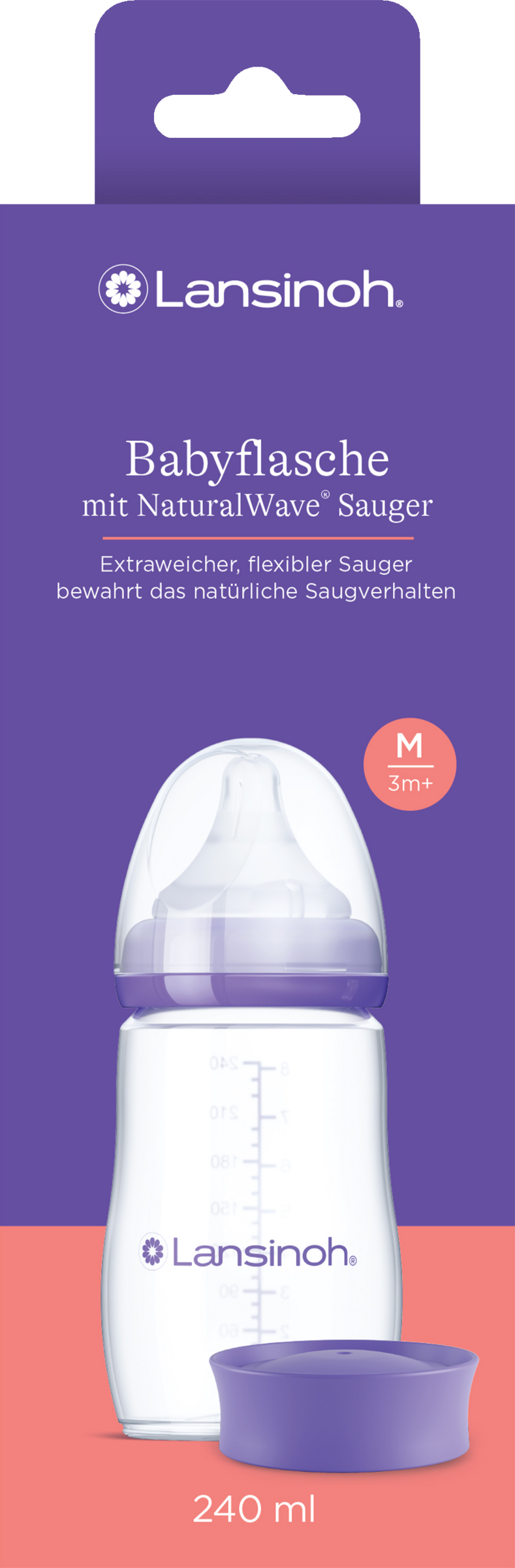 Lansinoh NaturalWave® Babyflasche Gr. M