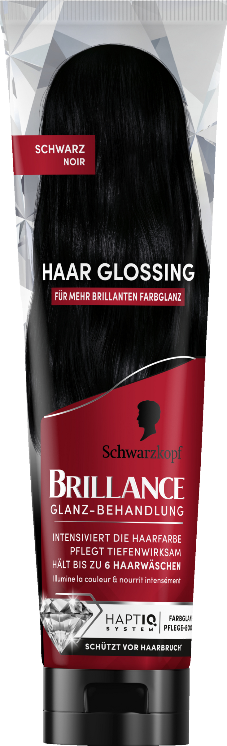 Brillance Haar Glossing Schwarz