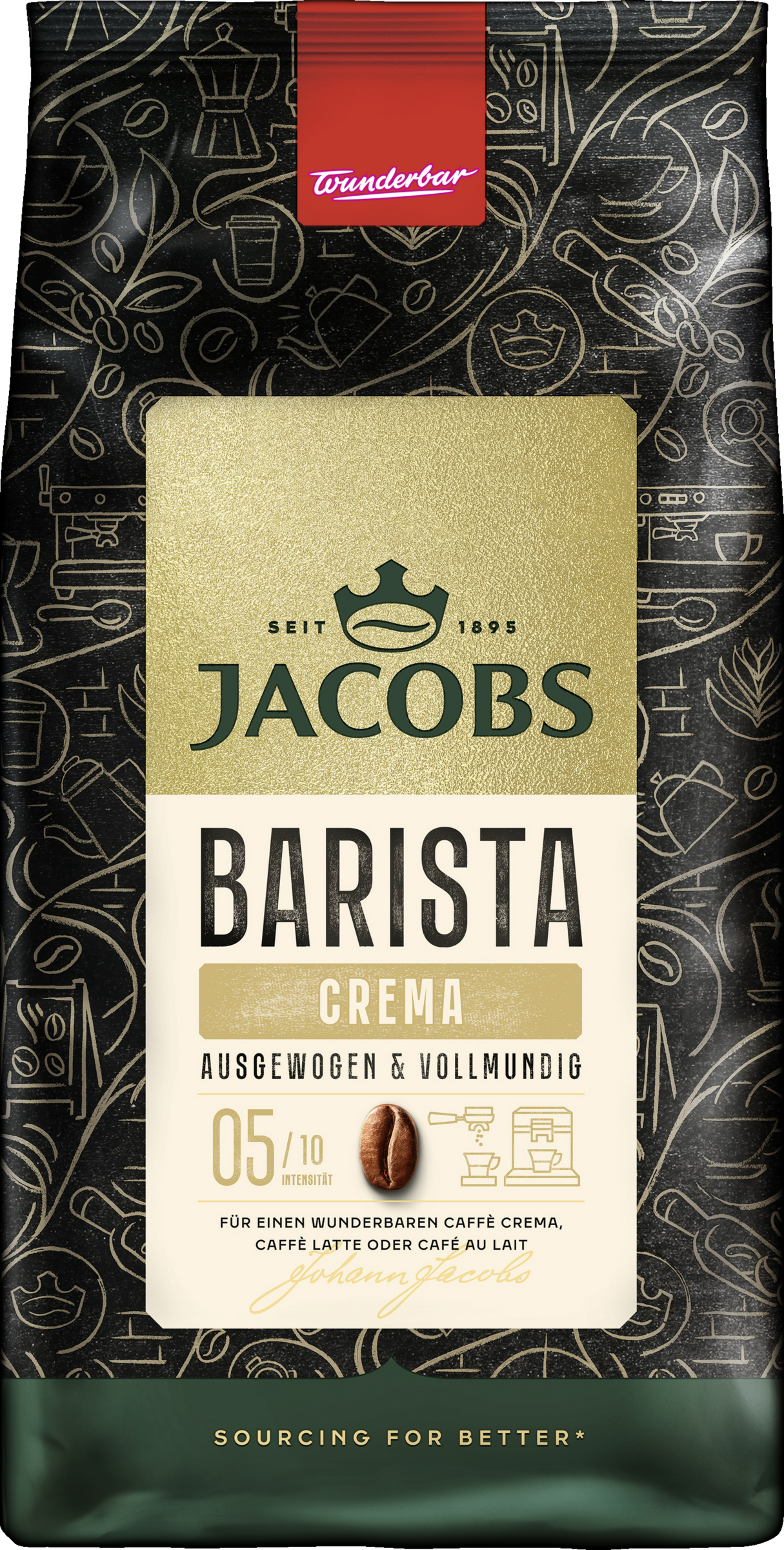 Jacobs Barista Crema Ganze Bohne