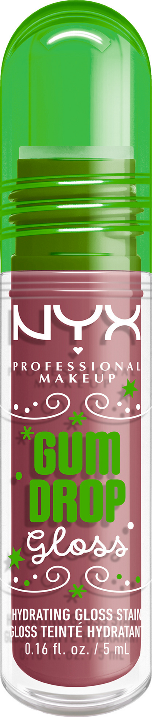 NYX Professional MakeUp Holiday 2025 Gumdrop Lip I.V. Gloss Stain Lipgloss - Bubblegum Burst