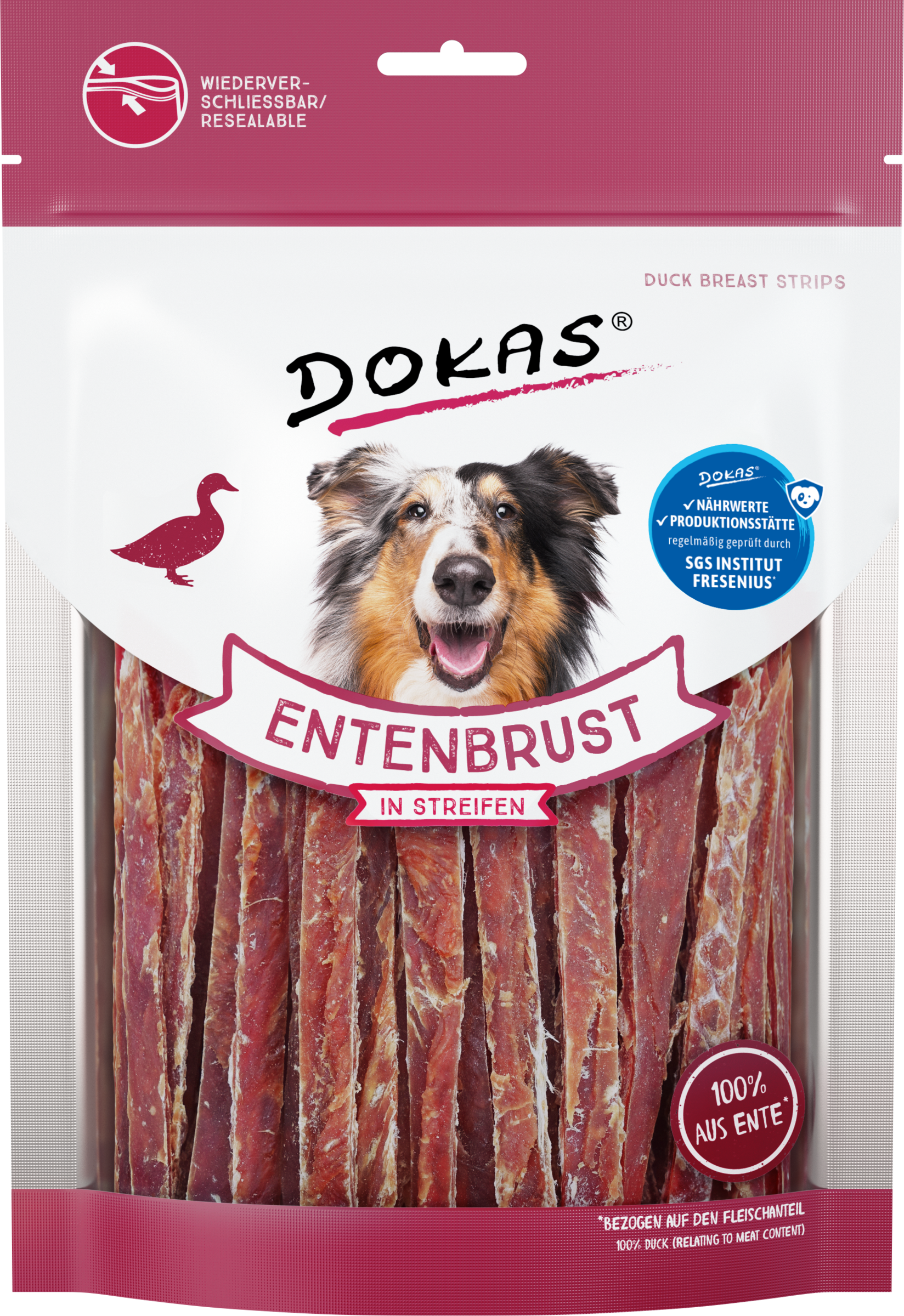 DOKAS Entenbrust in Streifen