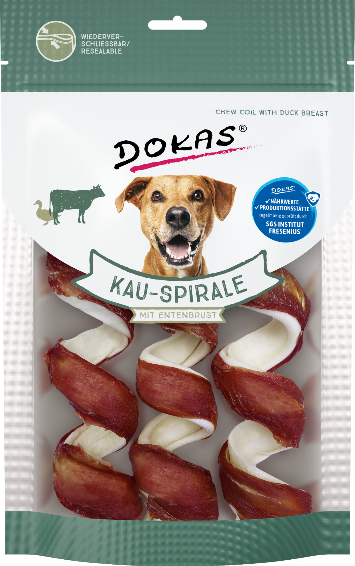 DOKAS Kau-Spirale mit Entenbrust