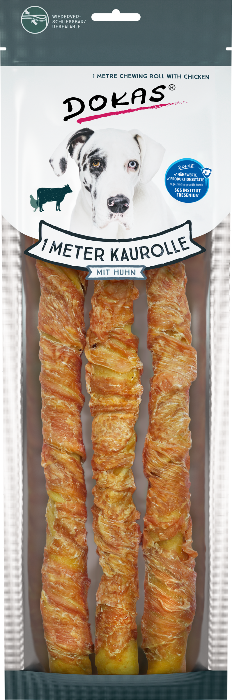 DOKAS 1 Meter Kaurolle mit Huhn