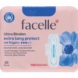 facelle Ultra-Binden extra lang protect + Flügel