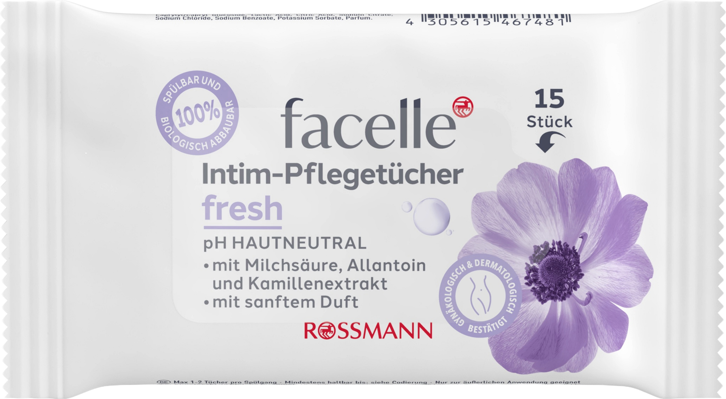 facelle Intim-Pflegetücher Reisegröße