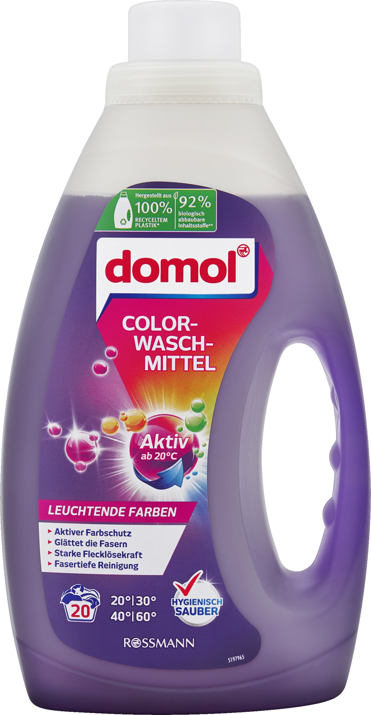 domol Colorwaschmittel Flüssig 20 WL