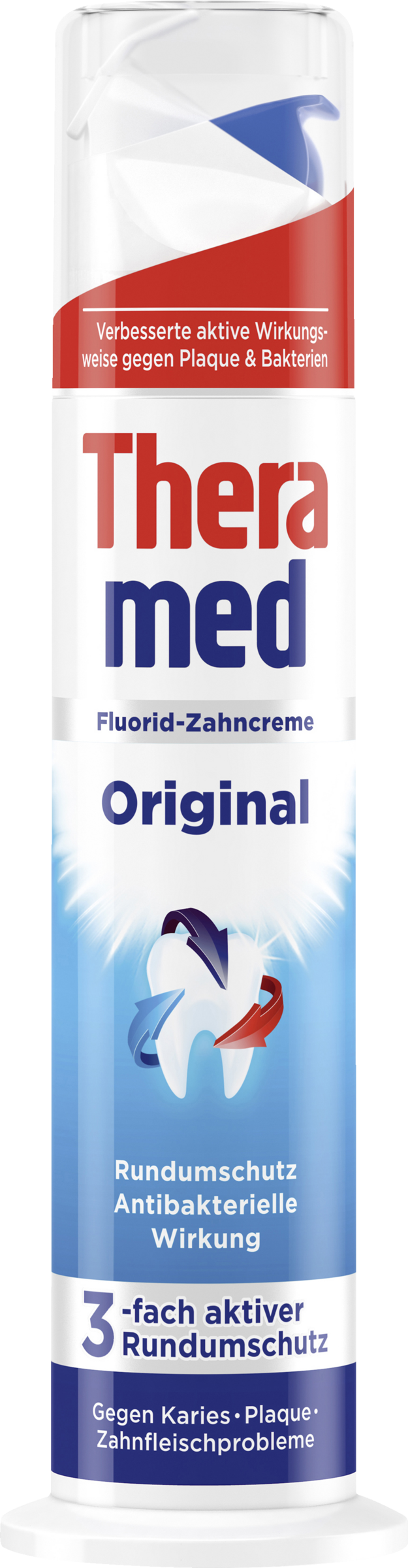 معجون أسنان بالفلورايد، موزع، أصلي