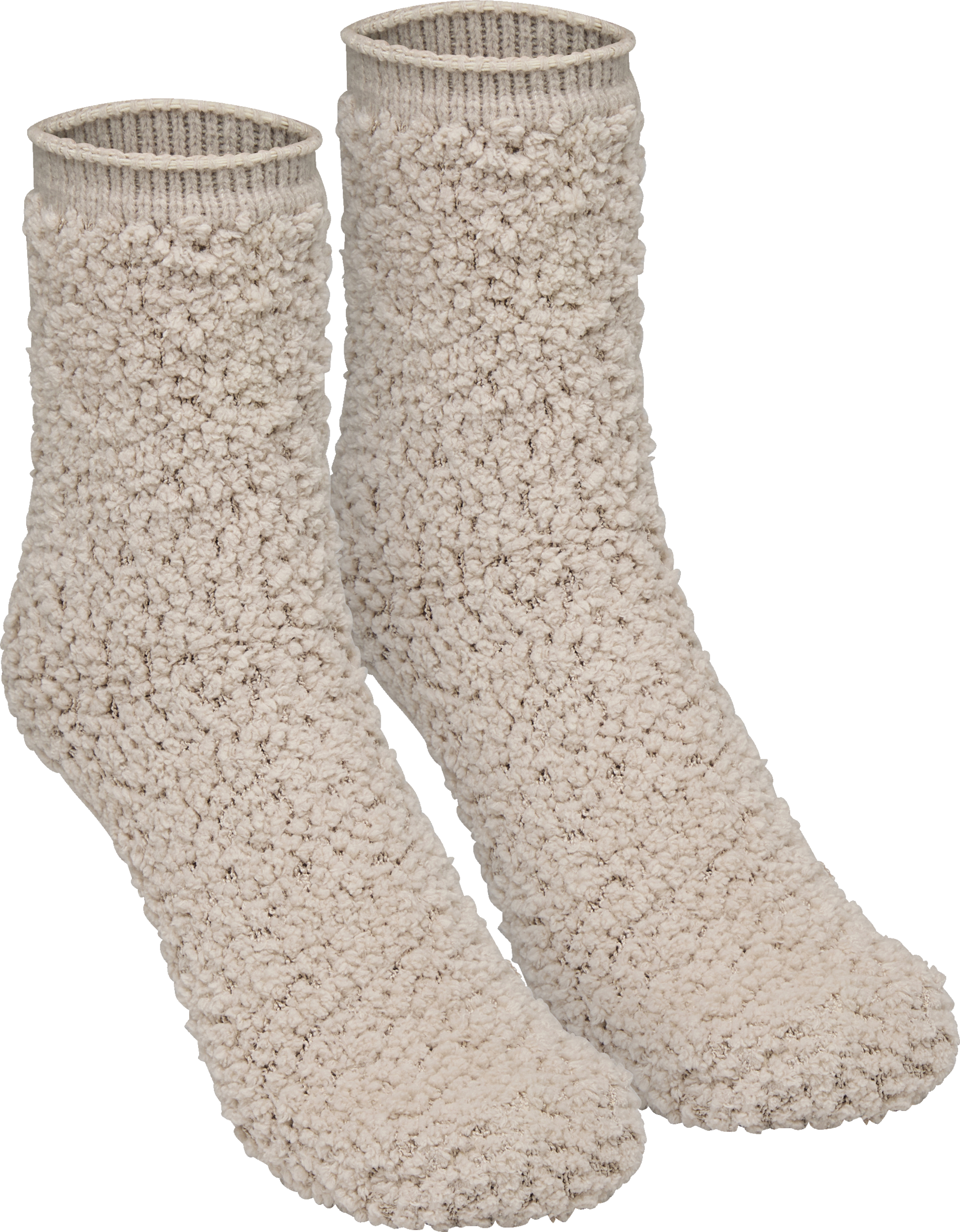 IDEENWELT Bouclé-Kuschelsocken beige Größe 39/42