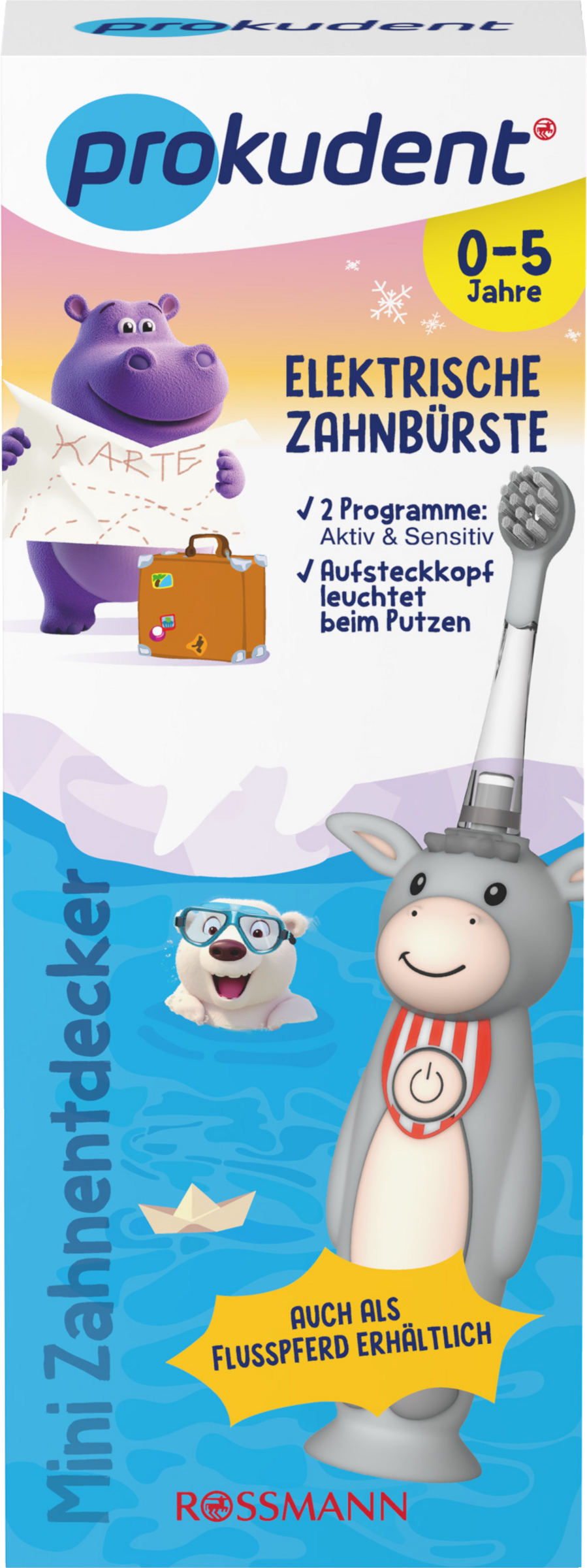 فرشاة أسنان كهربائية صغيرة للأطفال من 0-5 سنوات