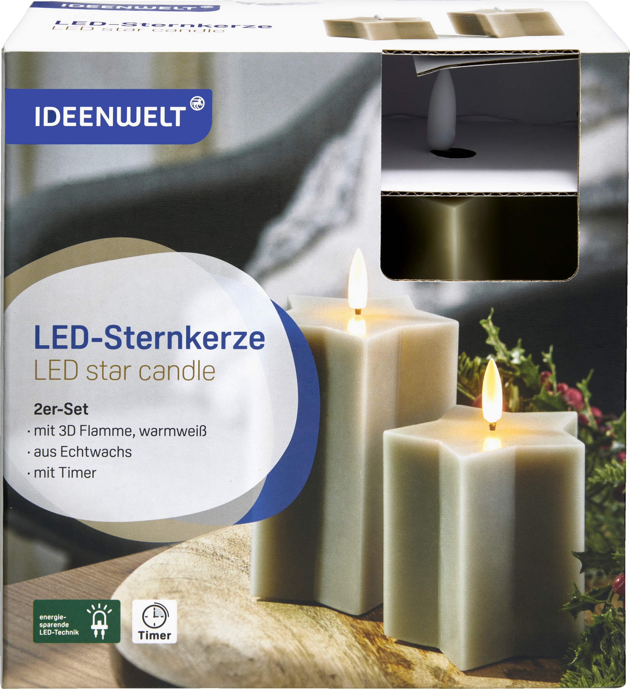 IDEENWELT LED-Sternkerzen