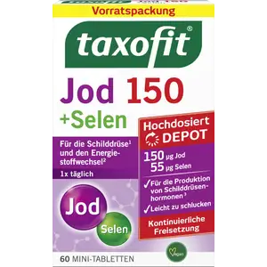 أقراص صغيرة اليود 150 + السيلينيوم تخزين