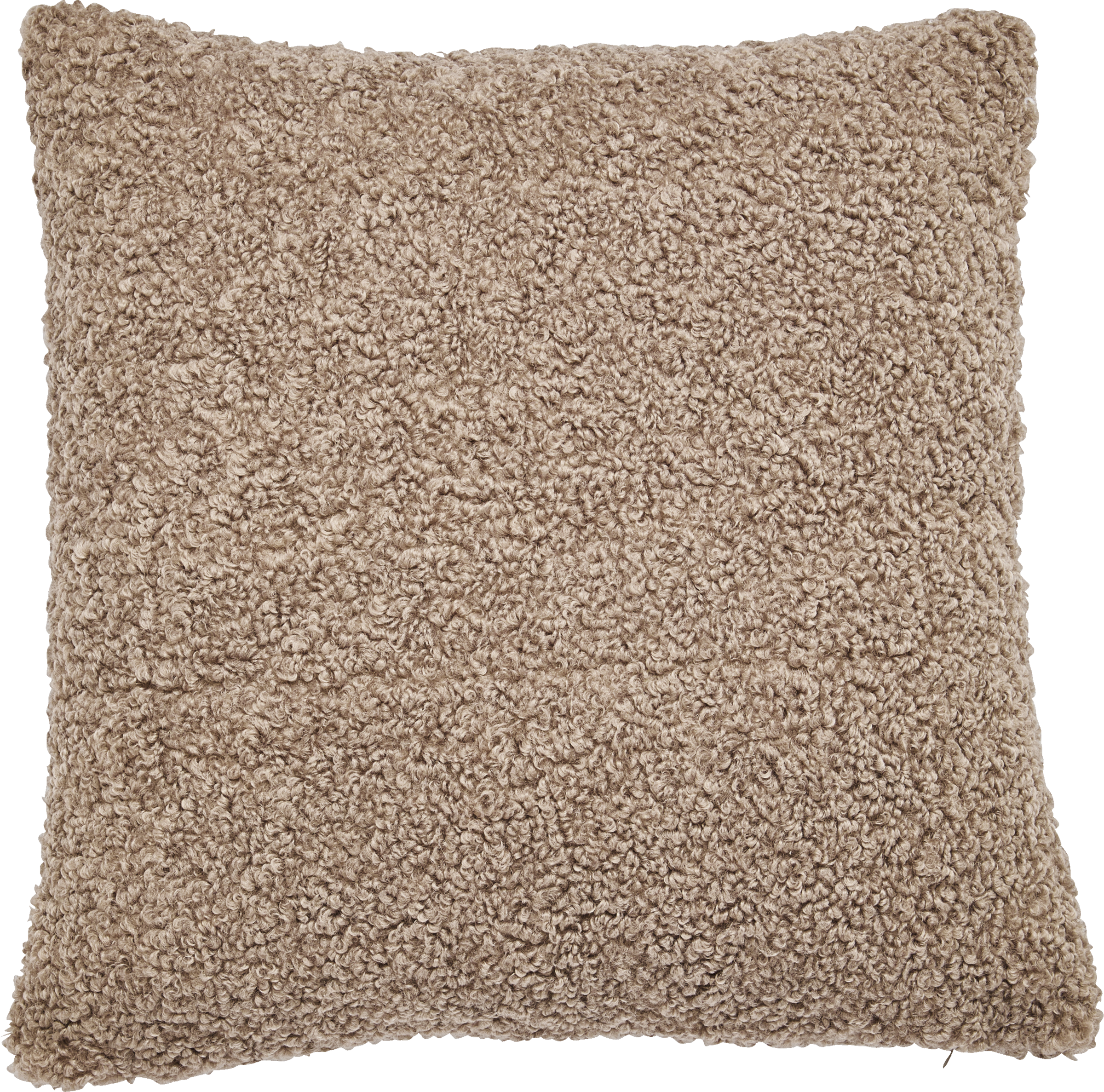 IDEENWELT Boucle-Kissenhülle braun