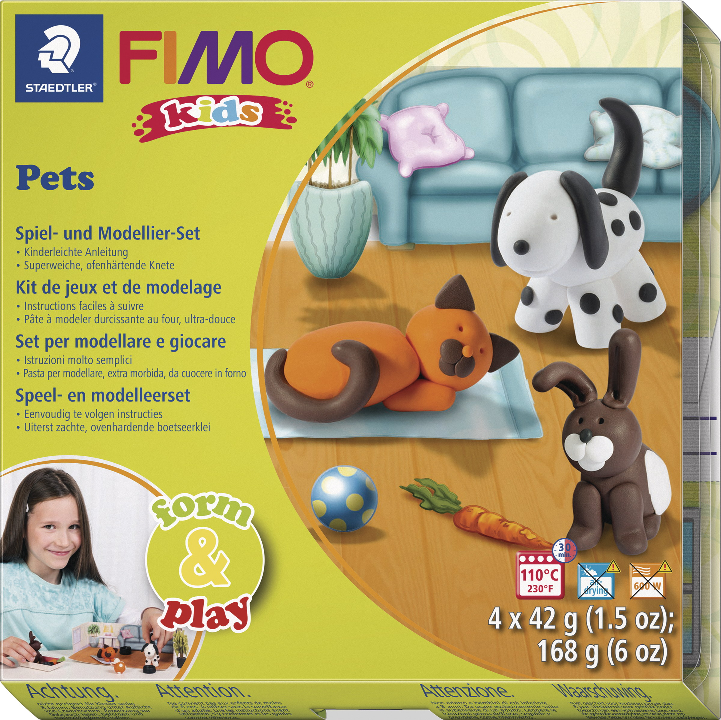 Staedtler Set Modmasse Fimo kids FP pets