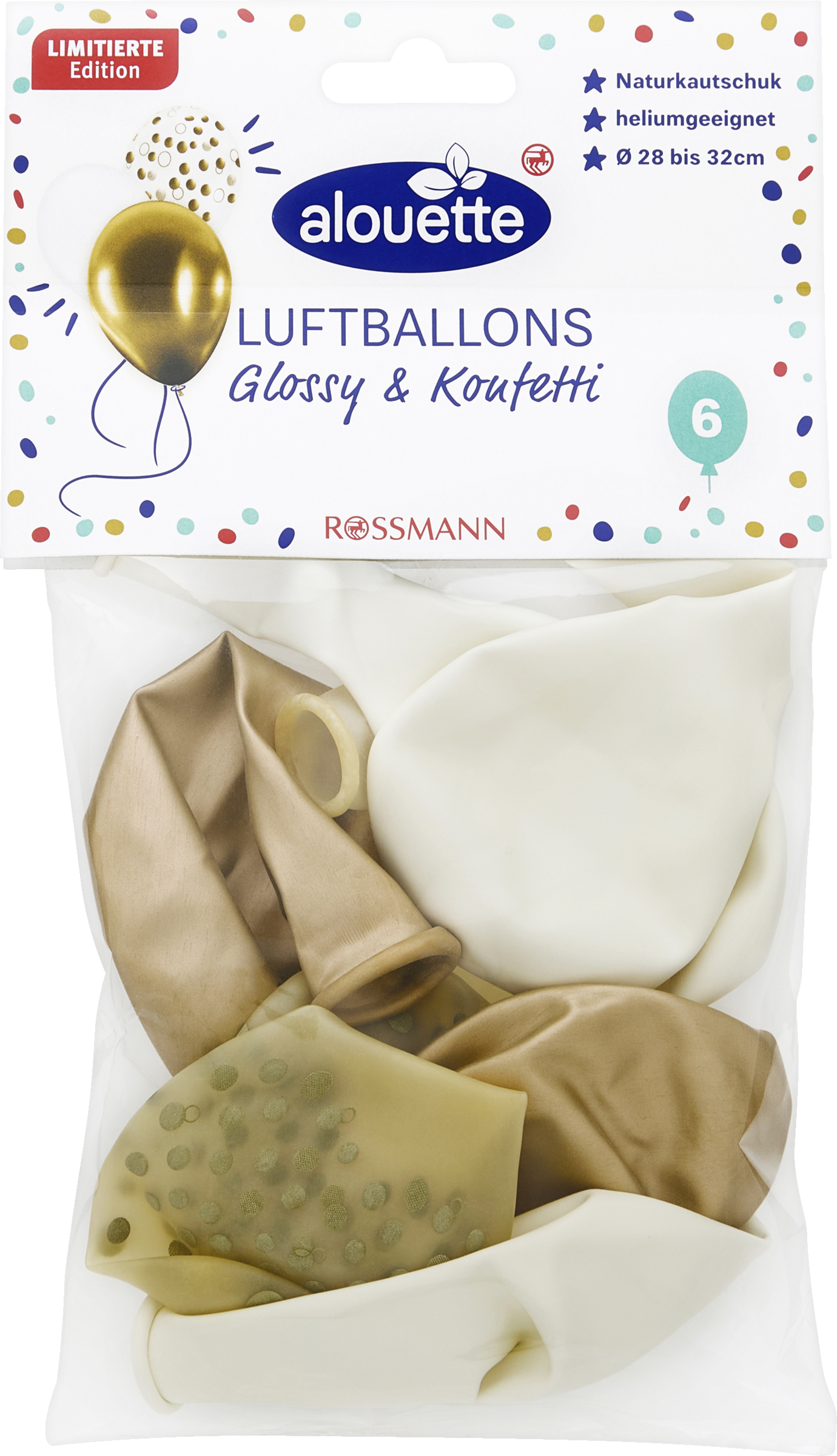 alouette ALOUETTE LUFTBALLONS GLOSSY + KONFETTI LE