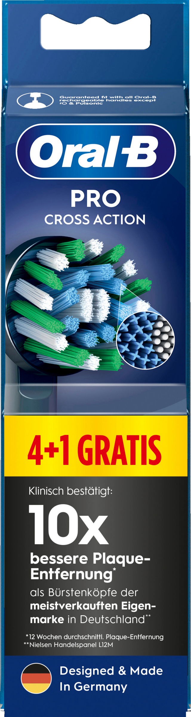 5er Set Aufsteckbürsten Pro Cross Action