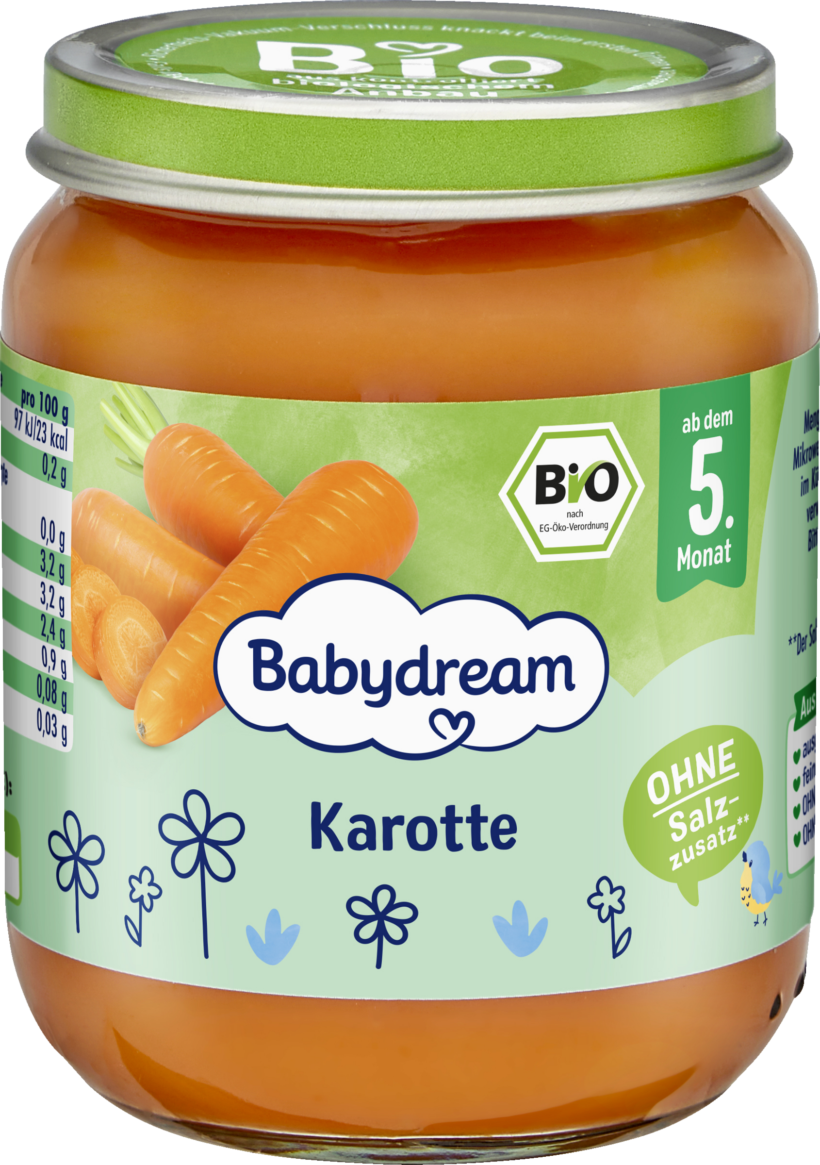 Babydream Karotte 125g