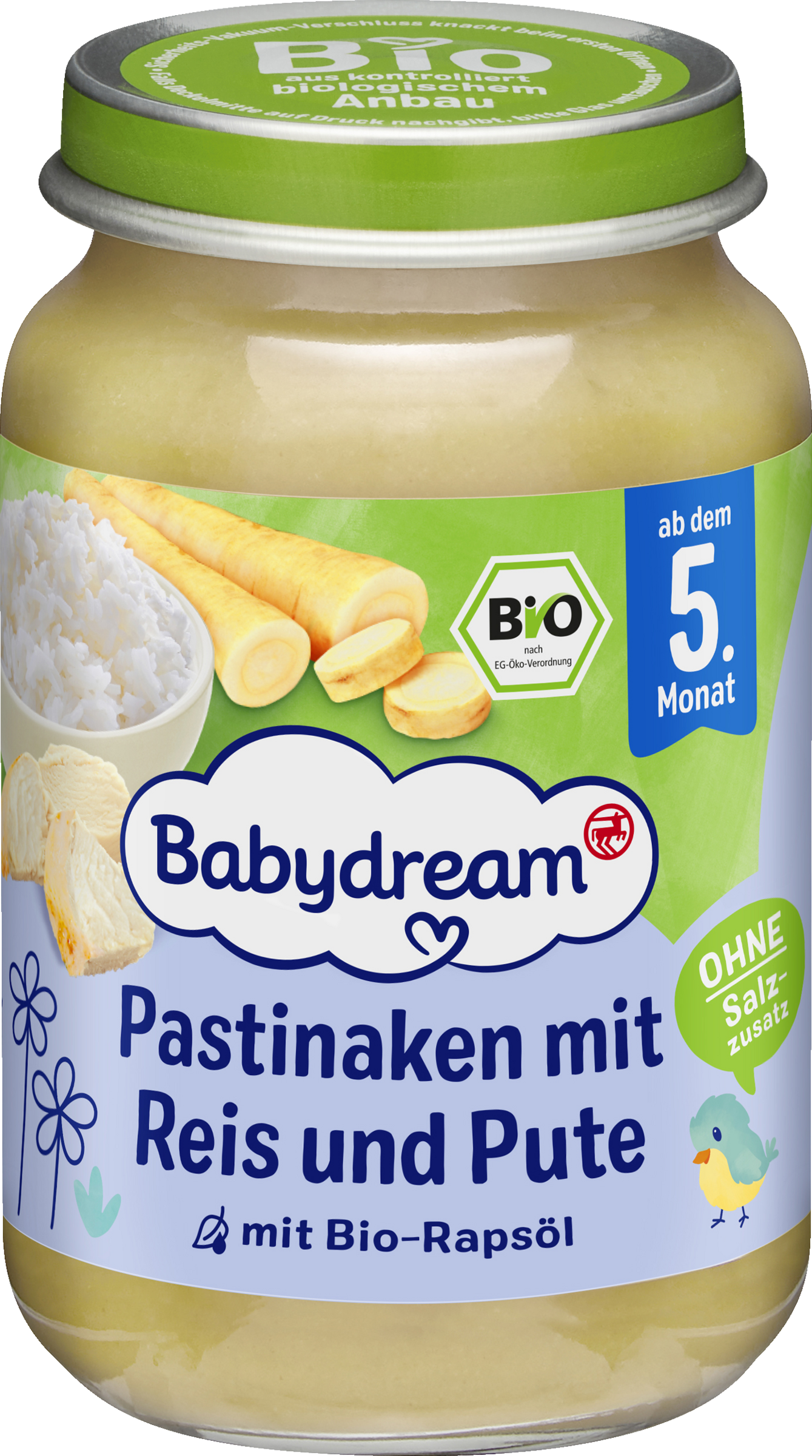 Babydream Pastinaken mit Reis und Pute 190g