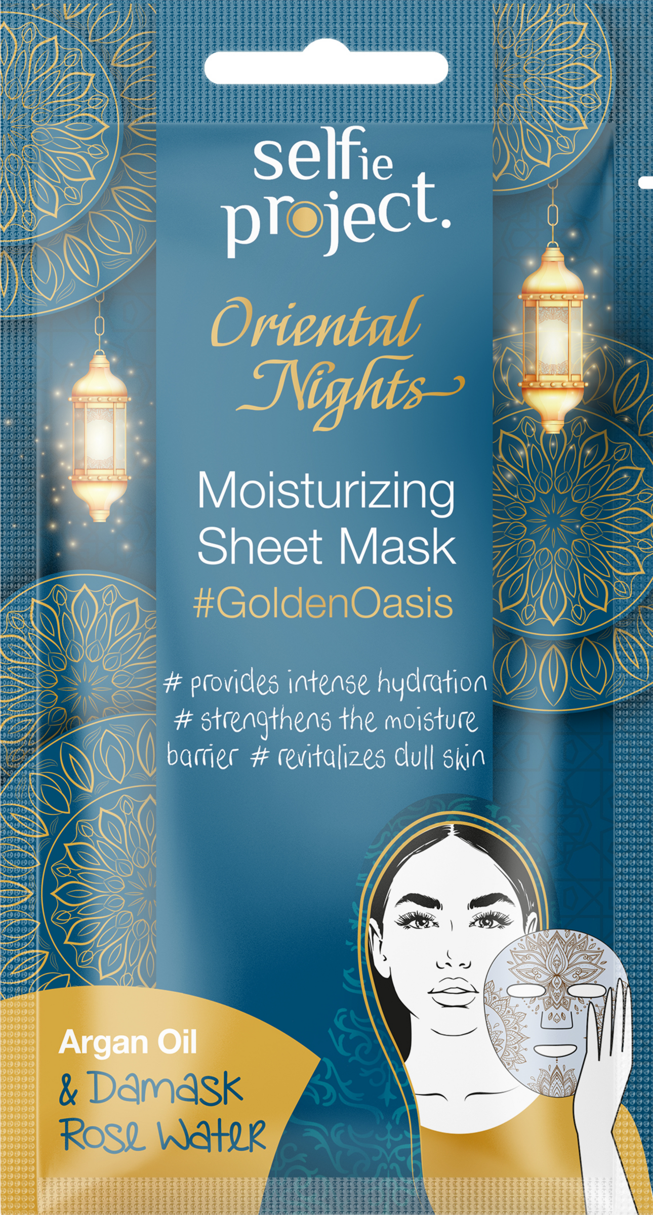 Selfie Project Feuchtigkeitsspendende Tuchmaske #GoldenOasis