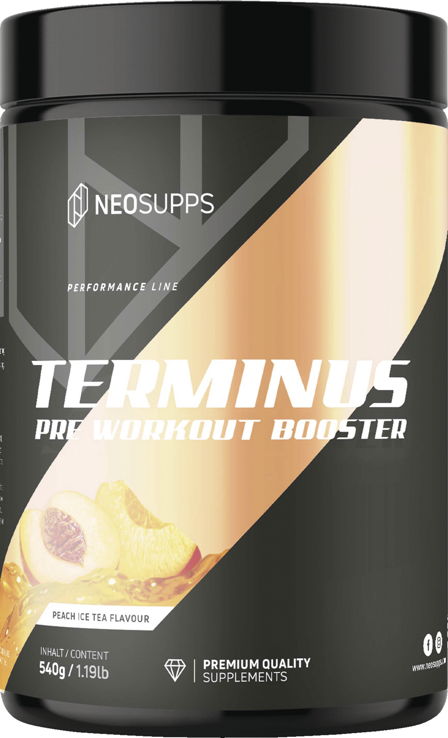 Neosupps Terminus Booster Peach Ice Tea