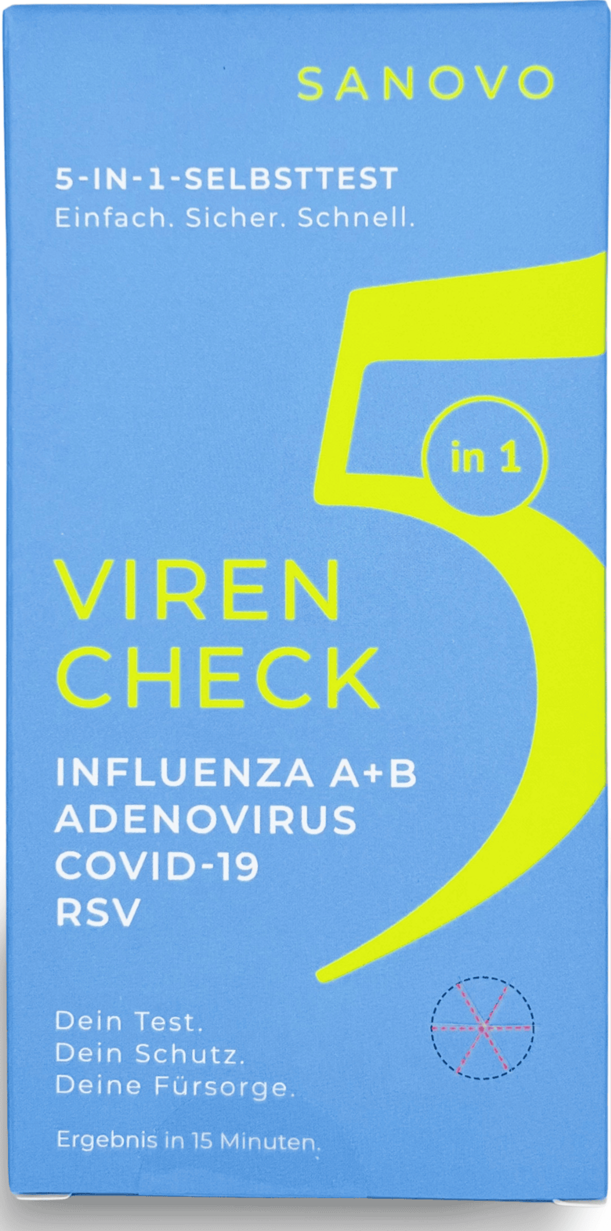 SANOVO 5-in-1 Viren Check Kombi-Schnelltest