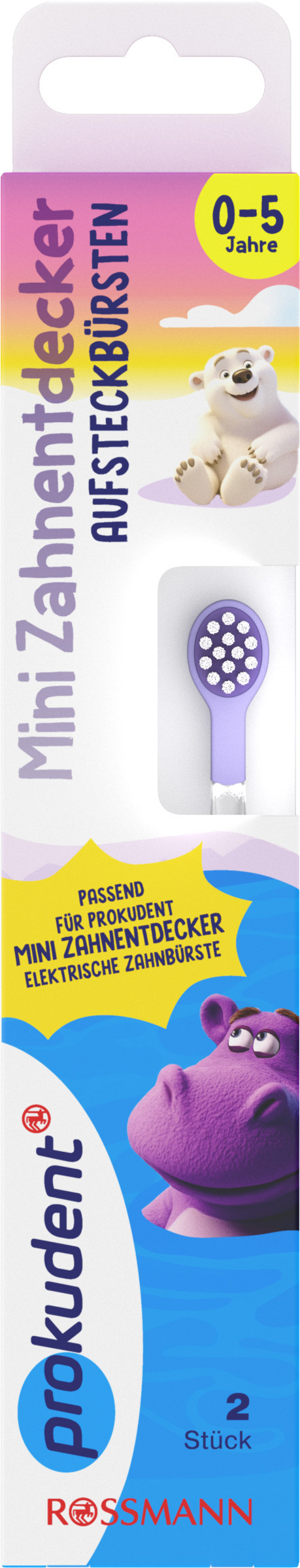 Mini Zahnentdecker Aufsteckbürsten 2er