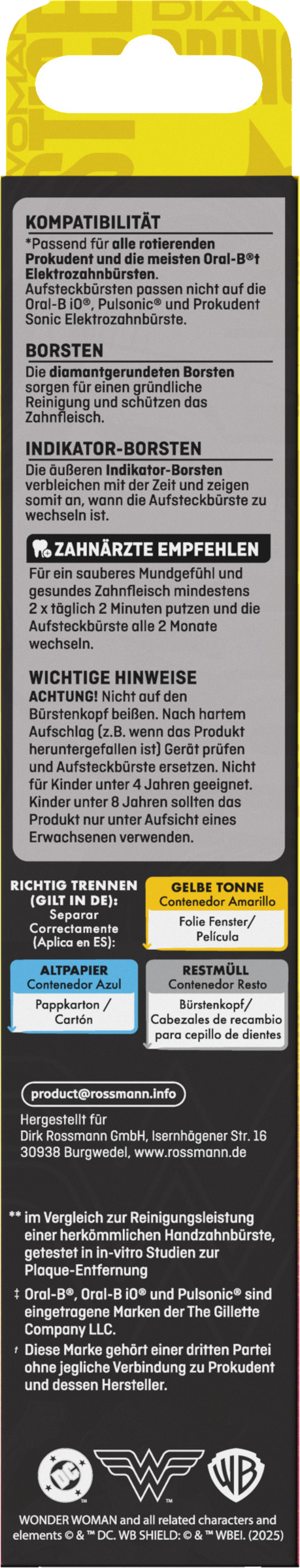 رؤوس فرشاة استبدال عالمية للأطفال DC 2