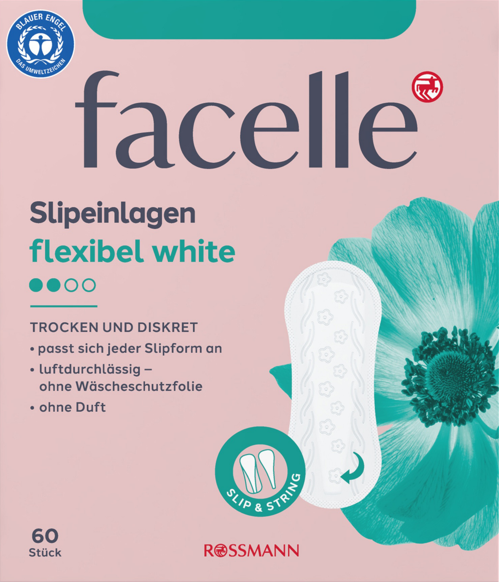 facelle Slipeinlagen flexibel WHITE
