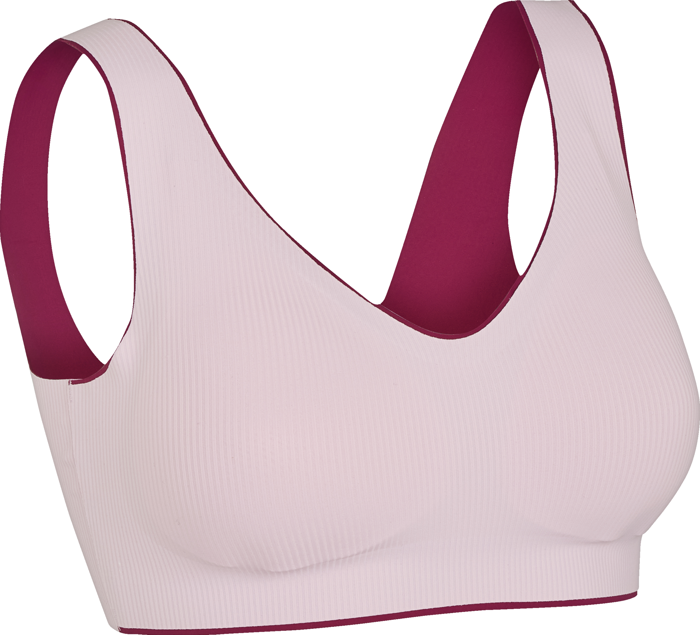 Soft-Bustier rosa/beere Gr. L