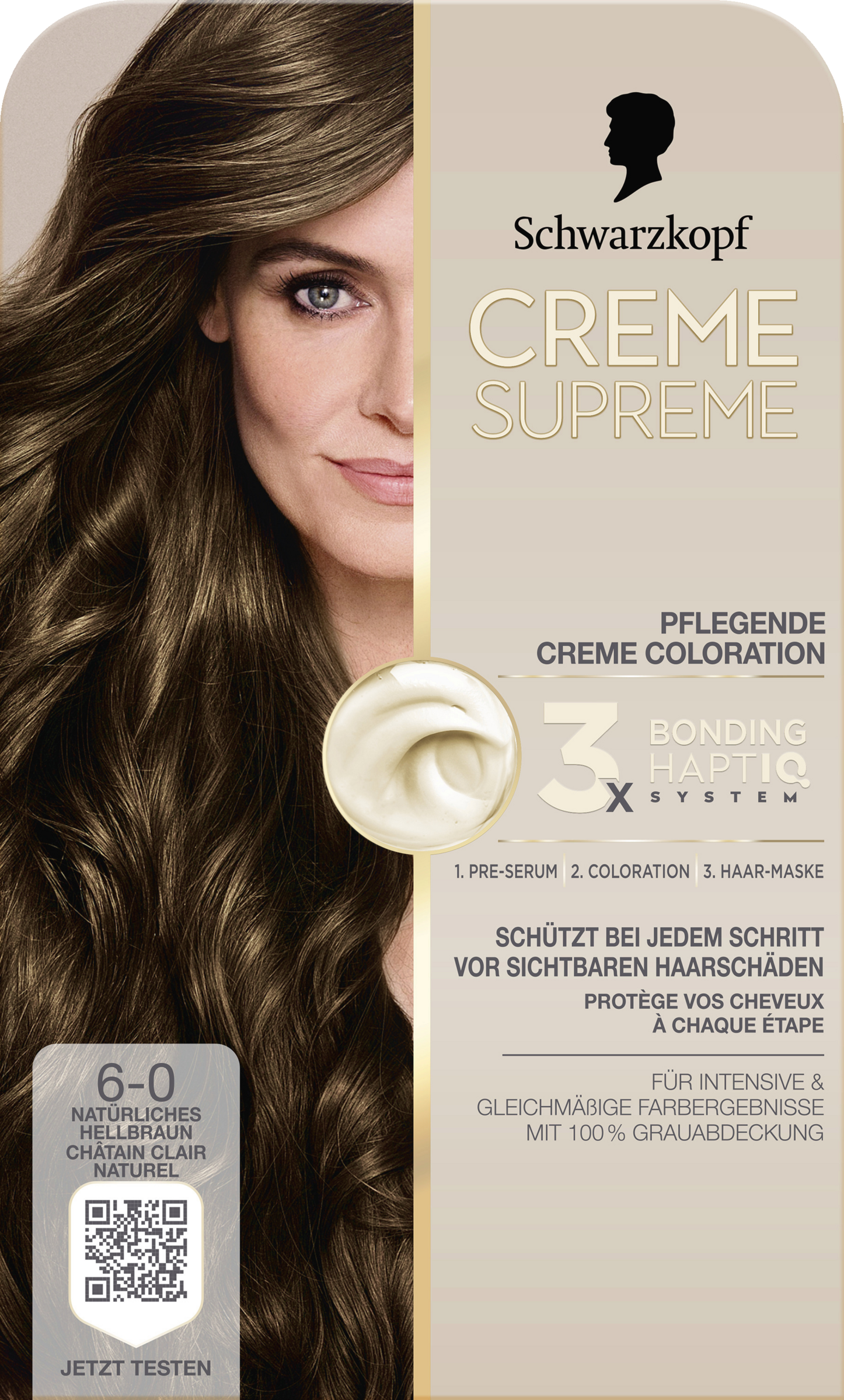 Pflegende Creme Coloration 6-0 Natürliches Hellbraun