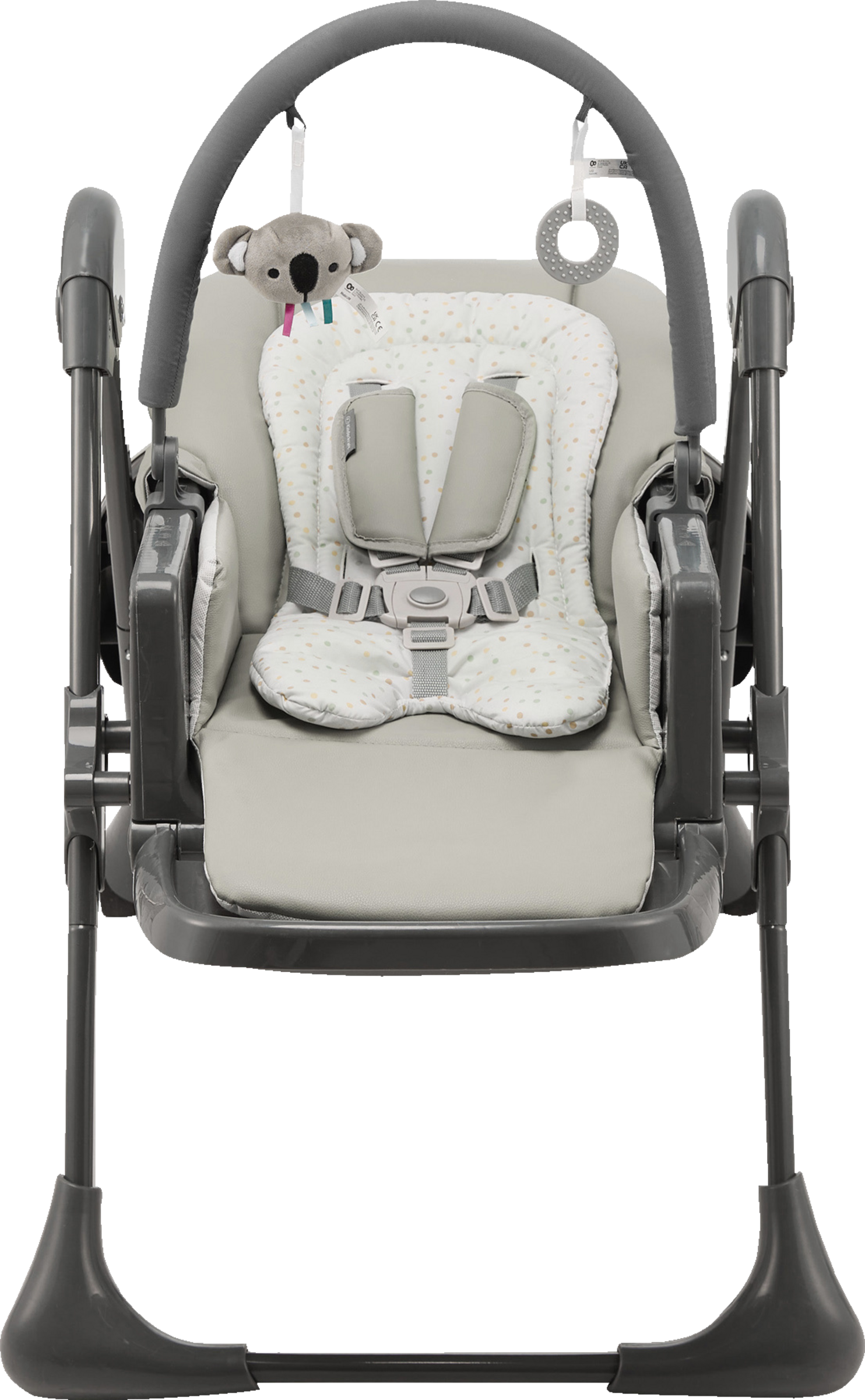 Kinderkraft Kinderhochstuhl 2in1 Tummie Grau