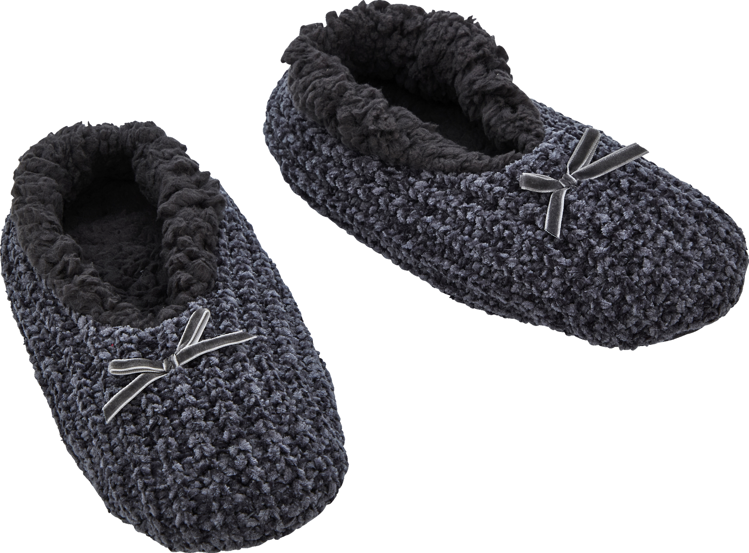 IDEENWELT Chenille-Homesneaker anthrazit Gr. 41/42